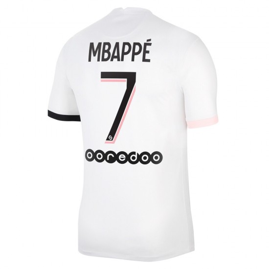 Camisola Paris Saint-Germain Kylian Mbappé 7 Equipamento Segundo 2021-2022 Manga Curta